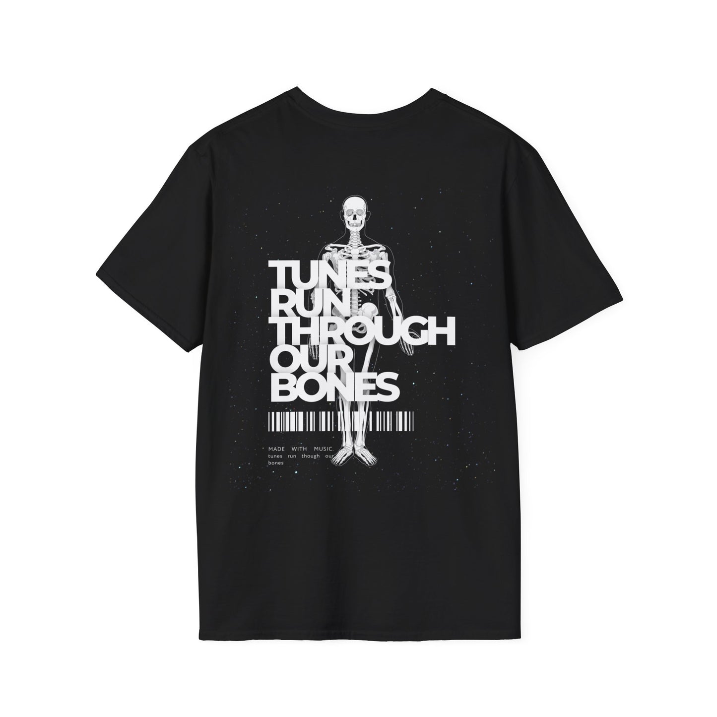 ROUE CLOTHING - Tunes run through our bones T-shirt