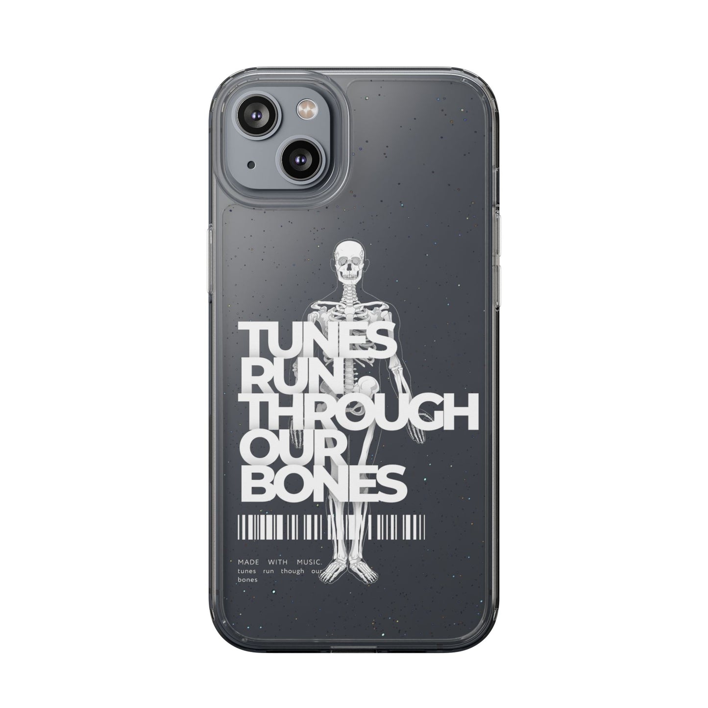 ROUE CLOTHING - Tunes run through our bones phone case