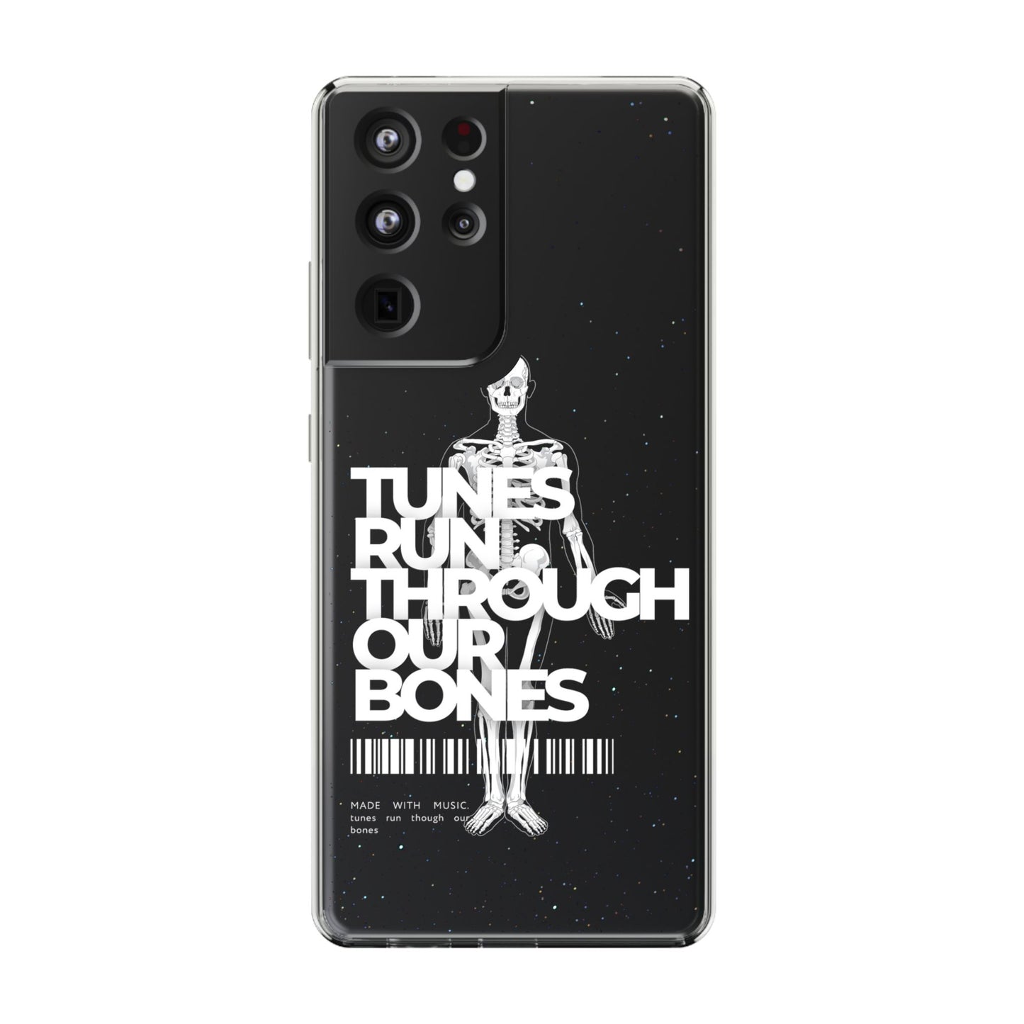 ROUE CLOTHING - Tunes run through our bones phone case