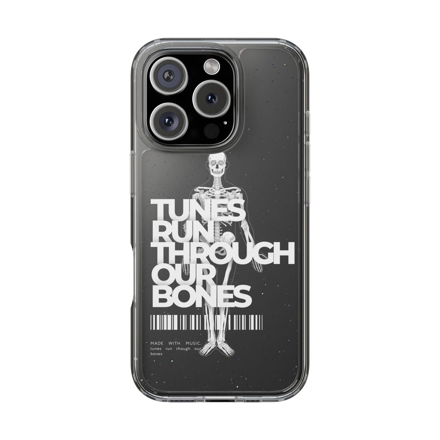 ROUE CLOTHING - Tunes run through our bones phone case