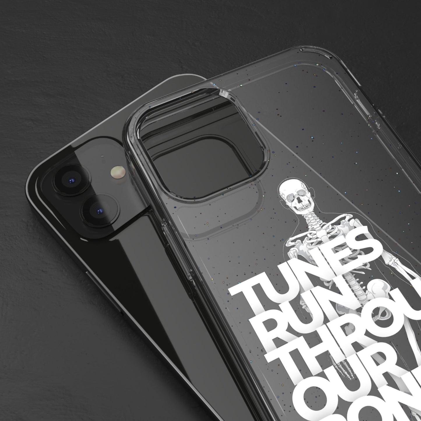 ROUE CLOTHING - Tunes run through our bones phone case