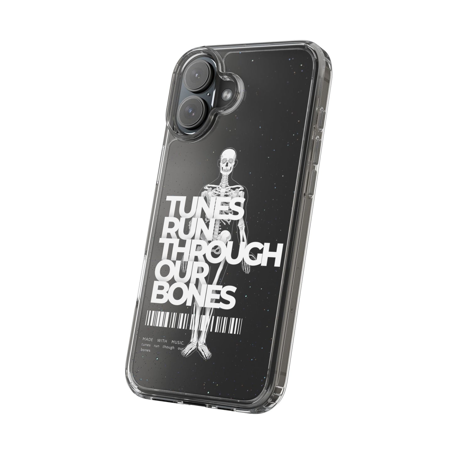 ROUE CLOTHING - Tunes run through our bones phone case