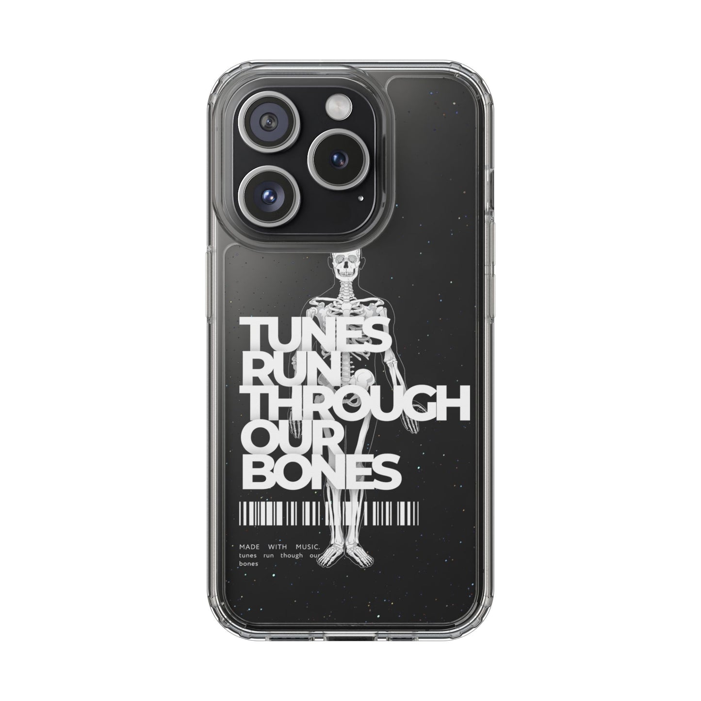 ROUE CLOTHING - Tunes run through our bones phone case