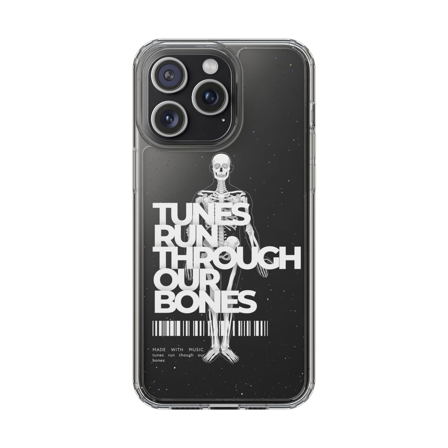ROUE CLOTHING - Tunes run through our bones phone case