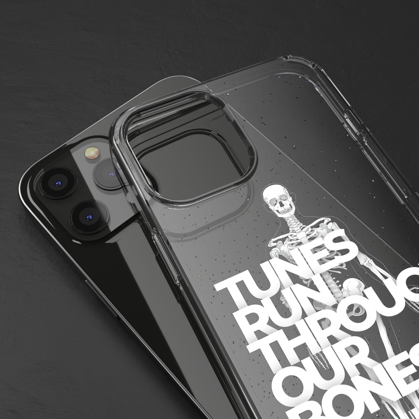 ROUE CLOTHING - Tunes run through our bones phone case