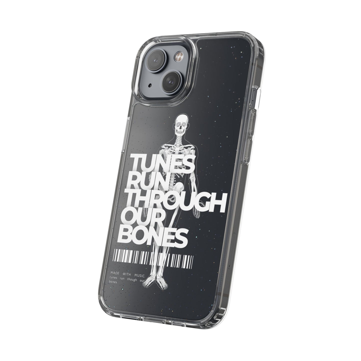 ROUE CLOTHING - Tunes run through our bones phone case