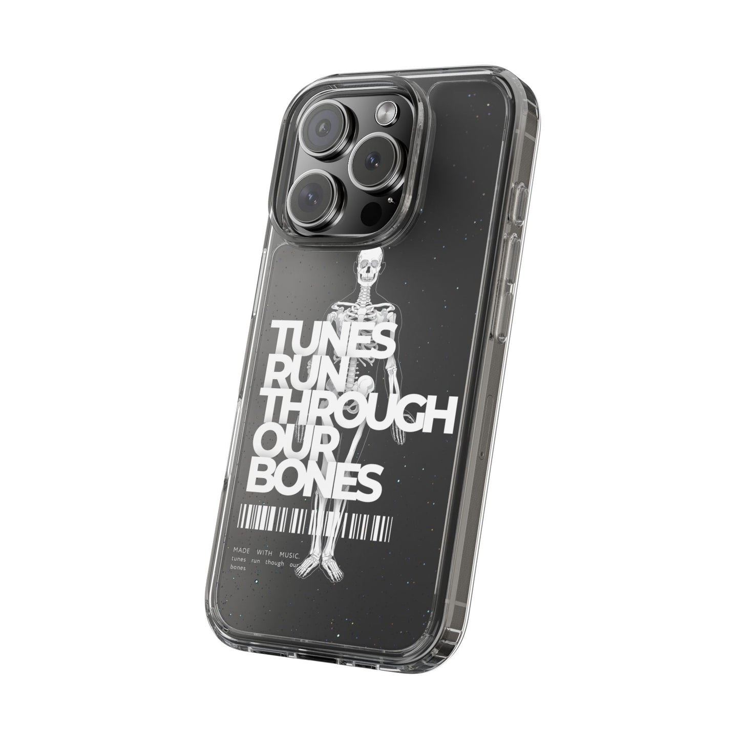 ROUE CLOTHING - Tunes run through our bones phone case