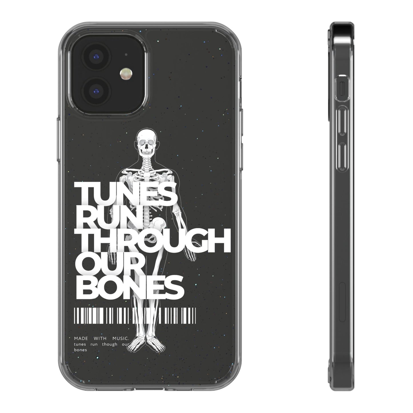 ROUE CLOTHING - Tunes run through our bones phone case