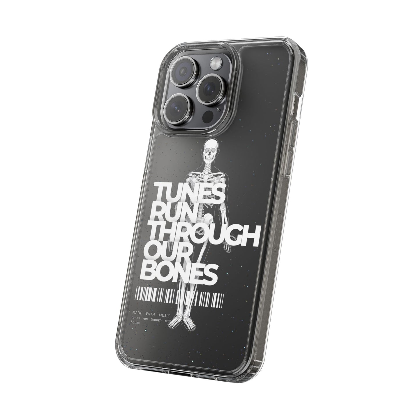 ROUE CLOTHING - Tunes run through our bones phone case