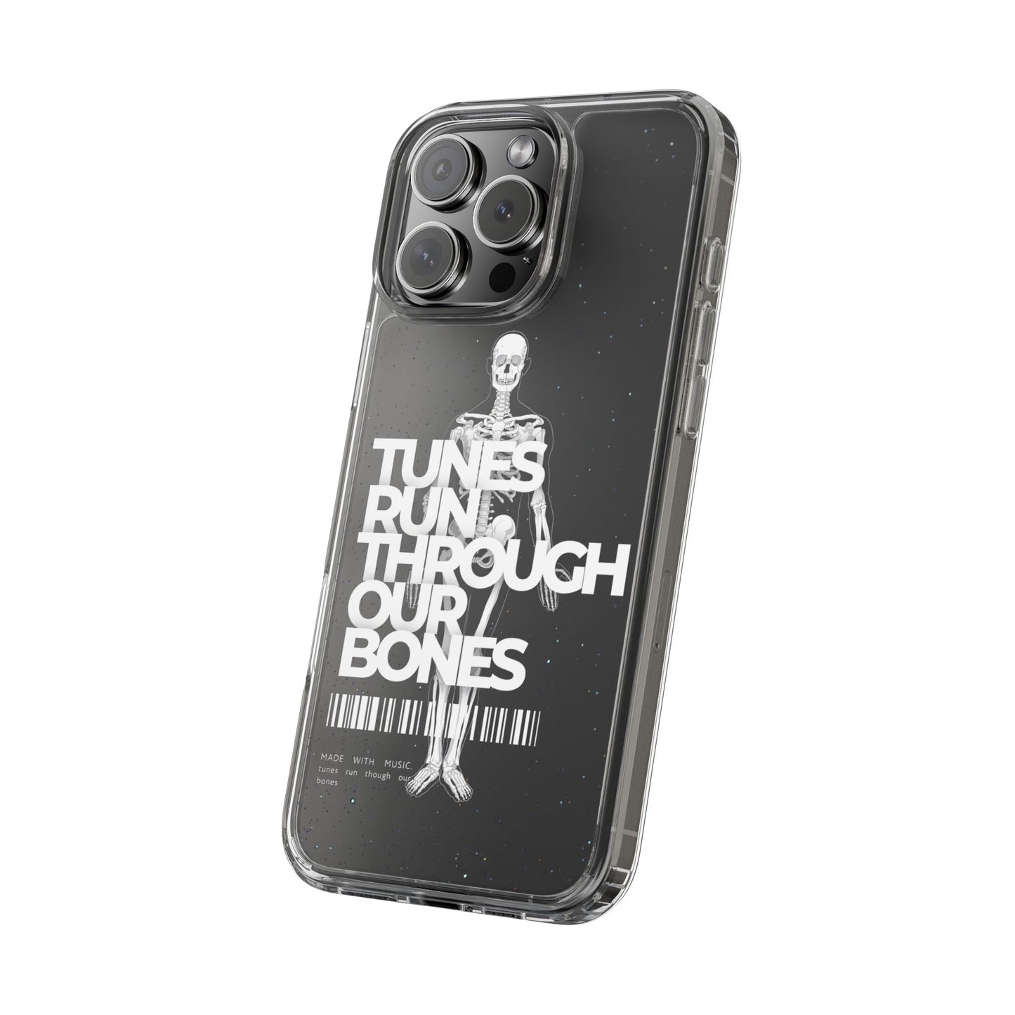 ROUE CLOTHING - Tunes run through our bones phone case