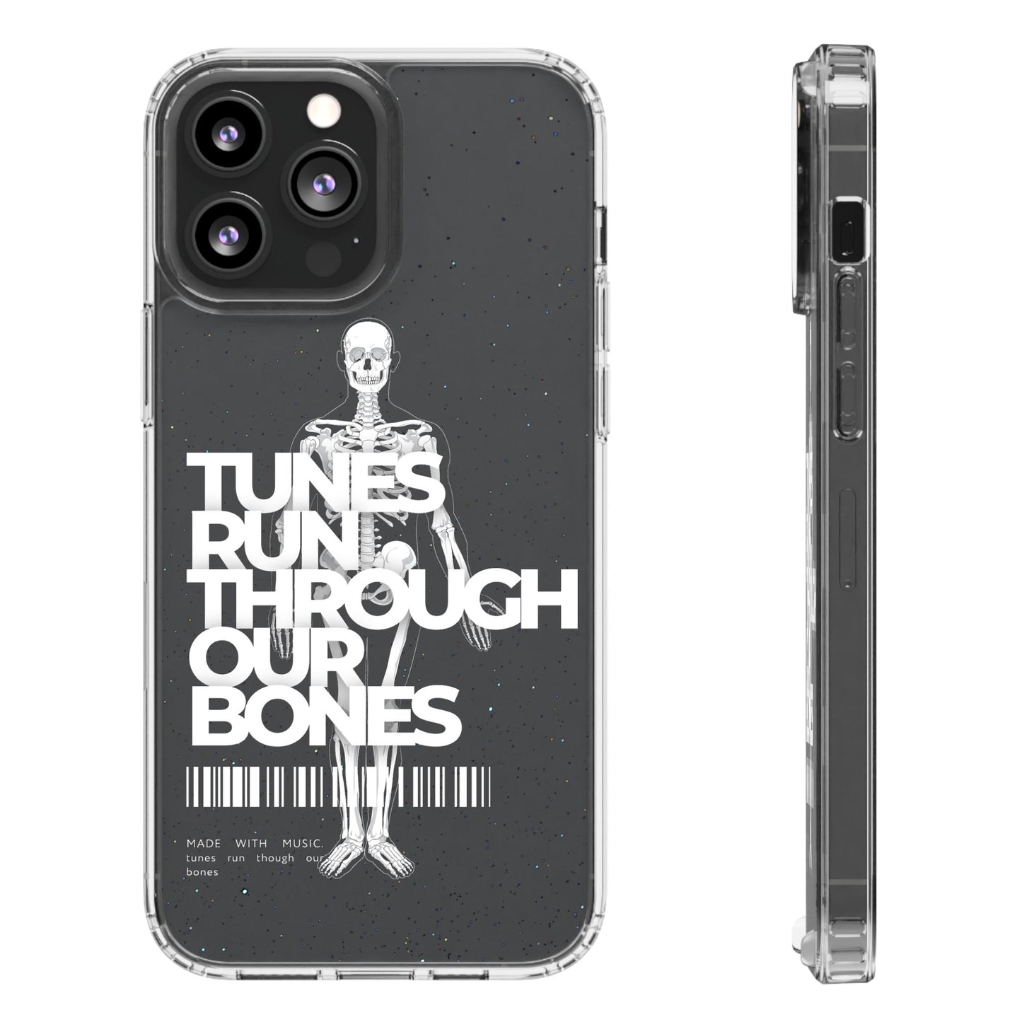 ROUE CLOTHING - Tunes run through our bones phone case