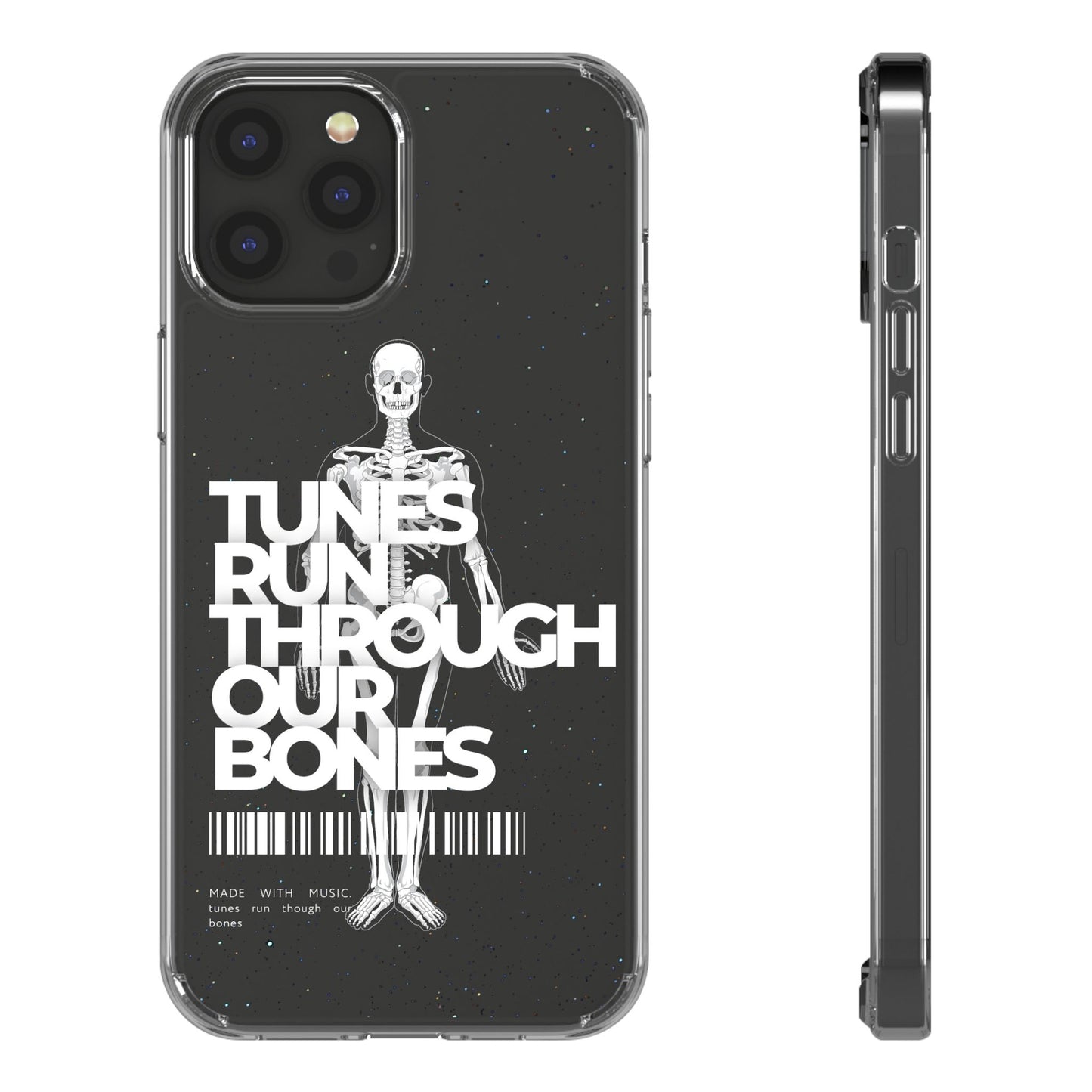 ROUE CLOTHING - Tunes run through our bones phone case