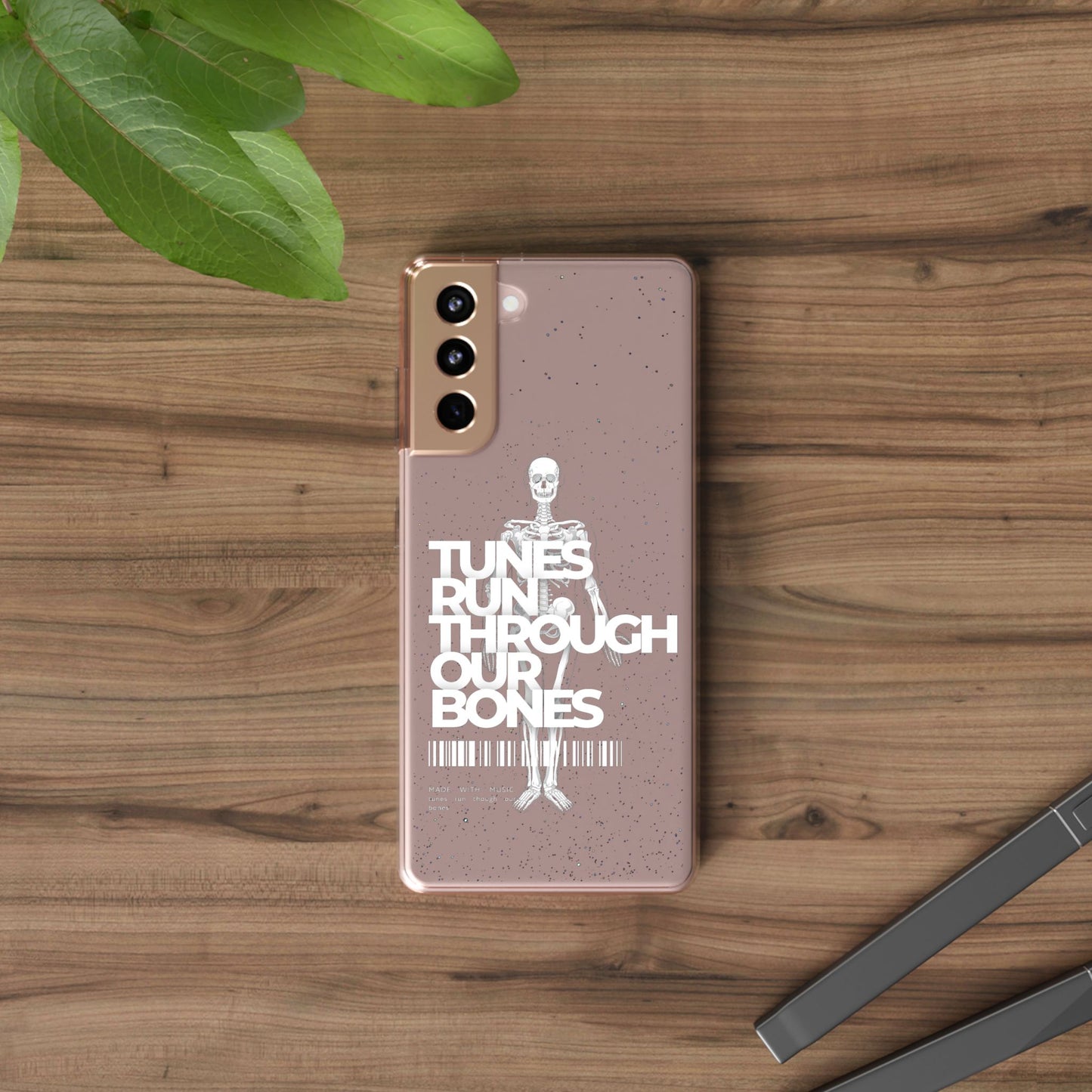 ROUE CLOTHING - Tunes run through our bones phone case