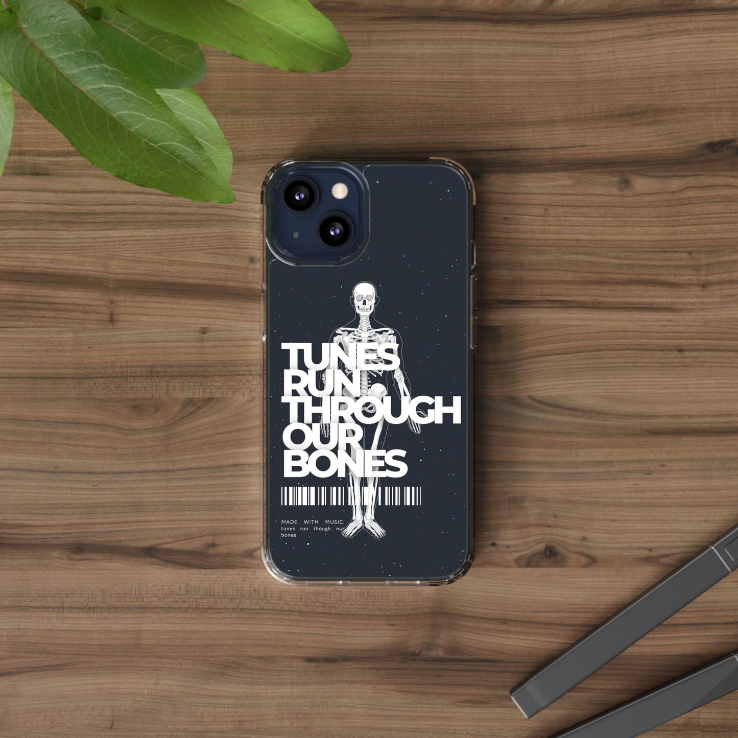 ROUE CLOTHING - Tunes run through our bones phone case