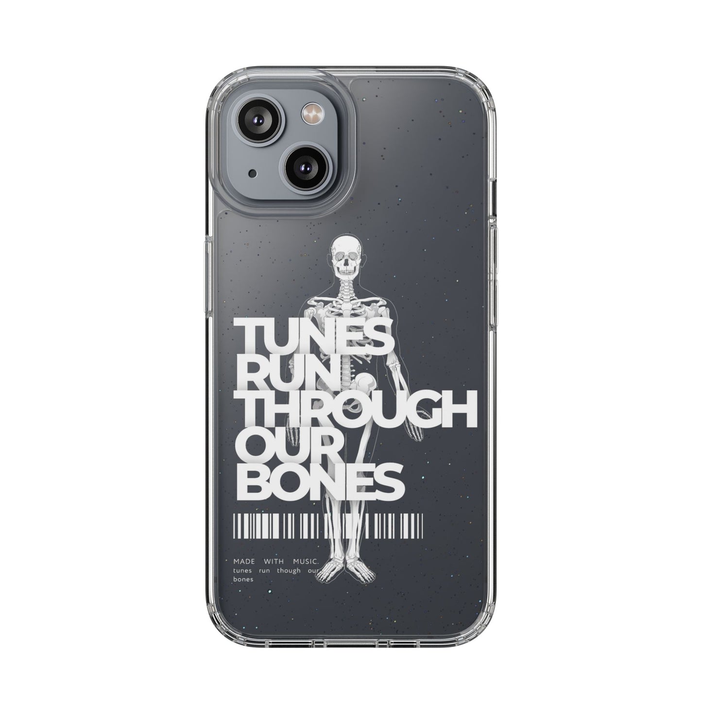 ROUE CLOTHING - Tunes run through our bones phone case
