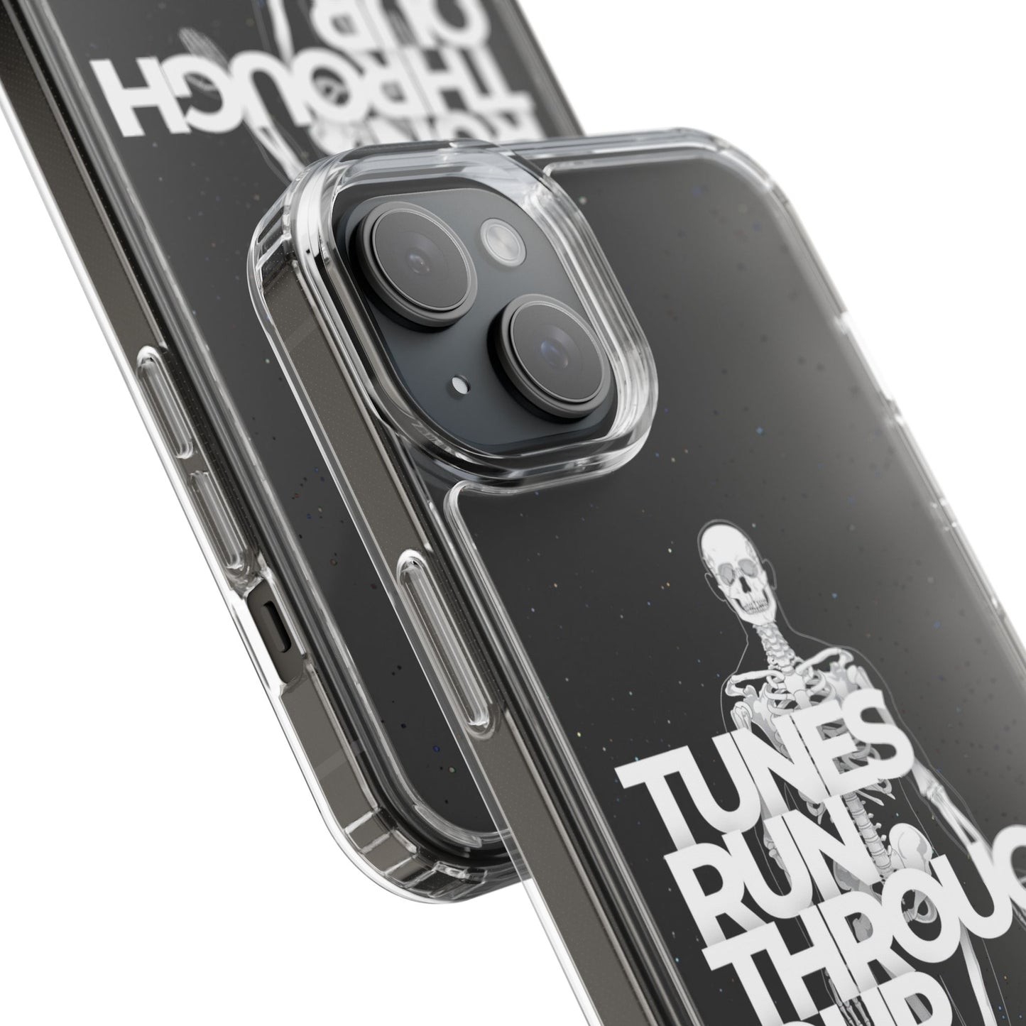 ROUE CLOTHING - Tunes run through our bones phone case