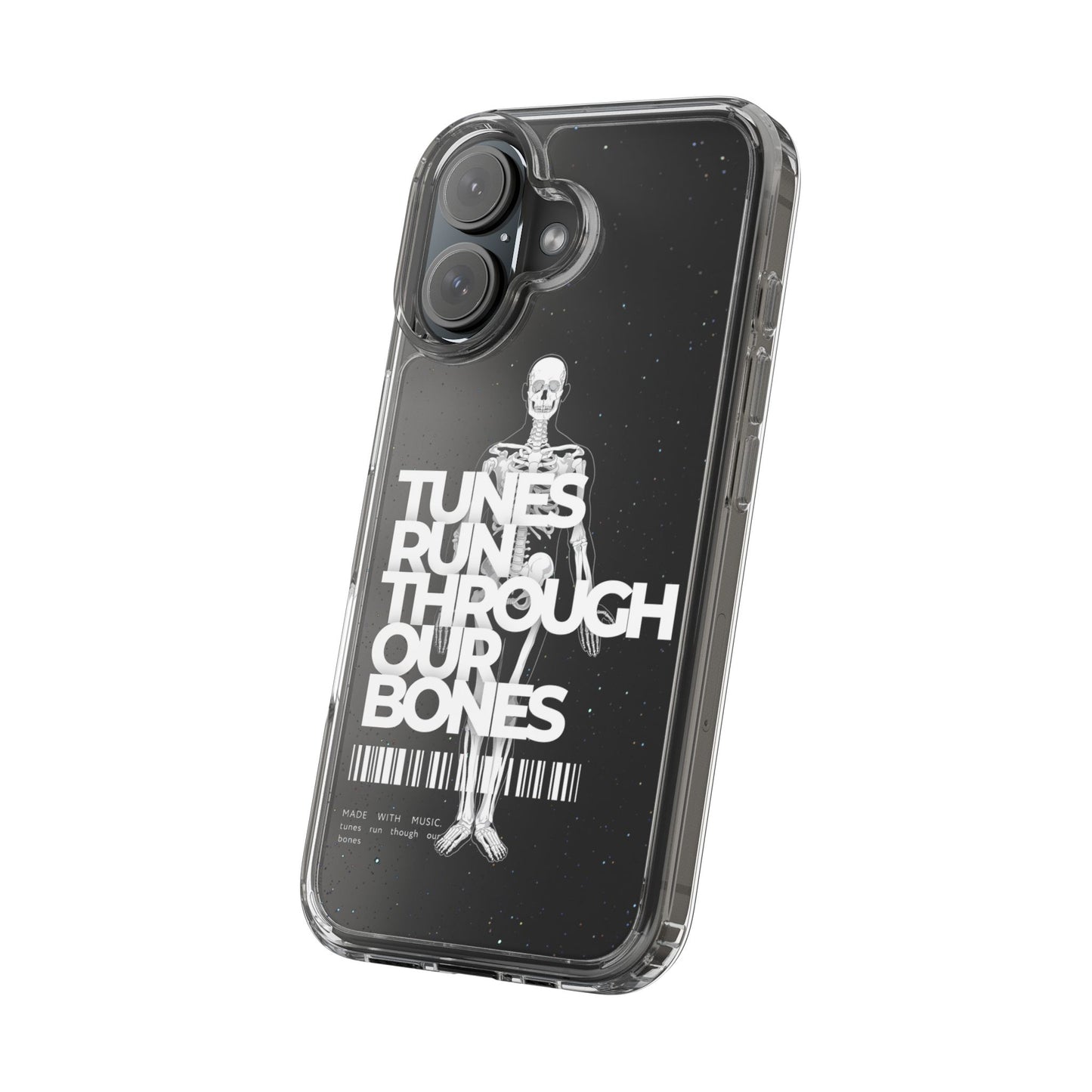 ROUE CLOTHING - Tunes run through our bones phone case