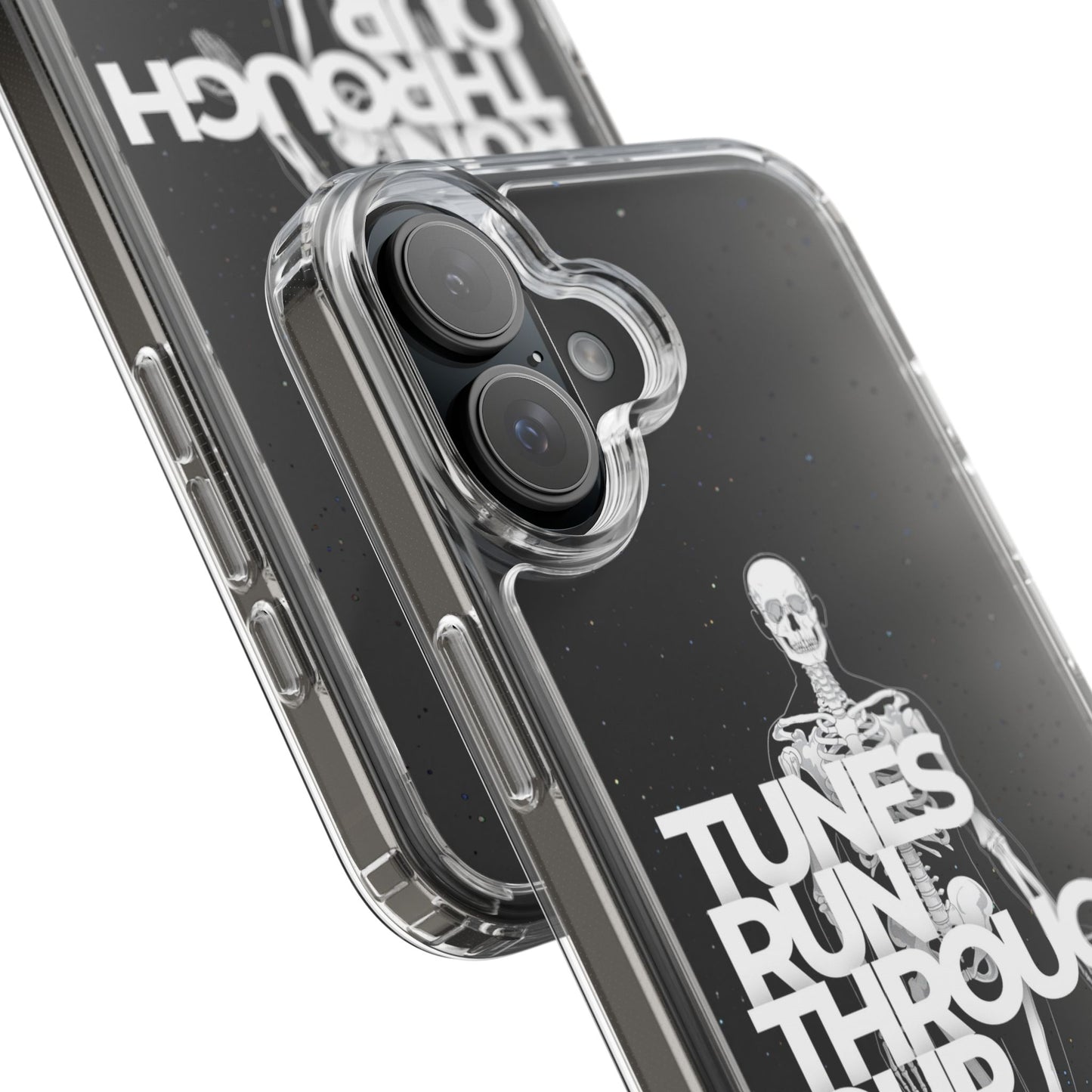 ROUE CLOTHING - Tunes run through our bones phone case
