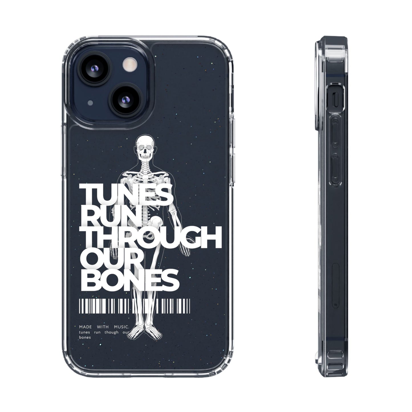 ROUE CLOTHING - Tunes run through our bones phone case