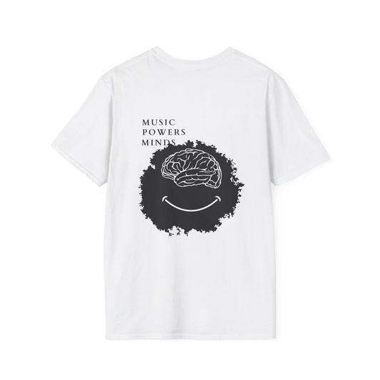 ROUE CLOTHING - Music powers minds T-shirt White