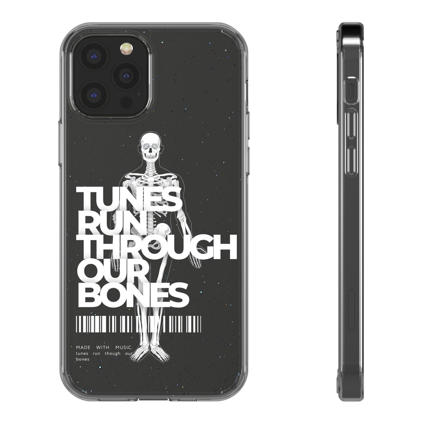 ROUE CLOTHING - Tunes run through our bones phone case