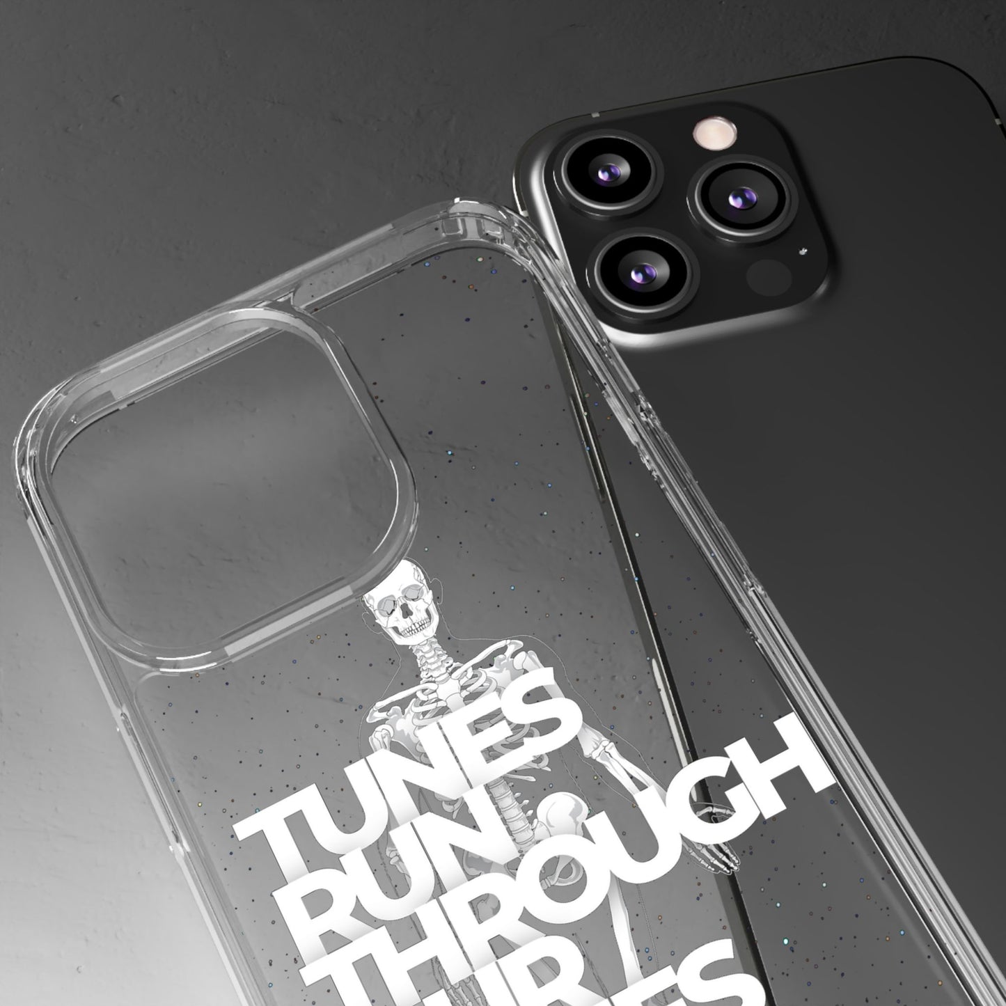 ROUE CLOTHING - Tunes run through our bones phone case