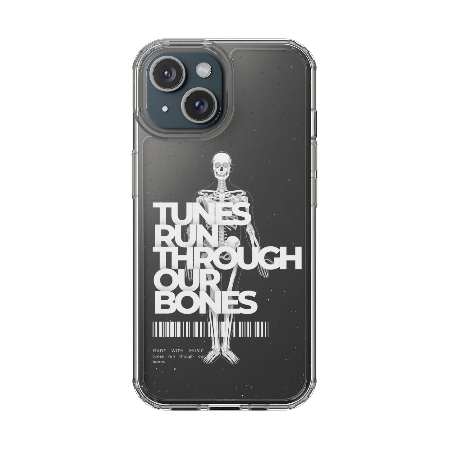ROUE CLOTHING - Tunes run through our bones phone case