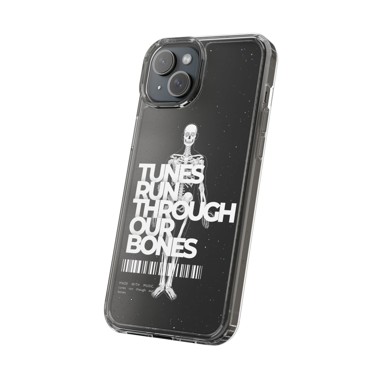 ROUE CLOTHING - Tunes run through our bones phone case