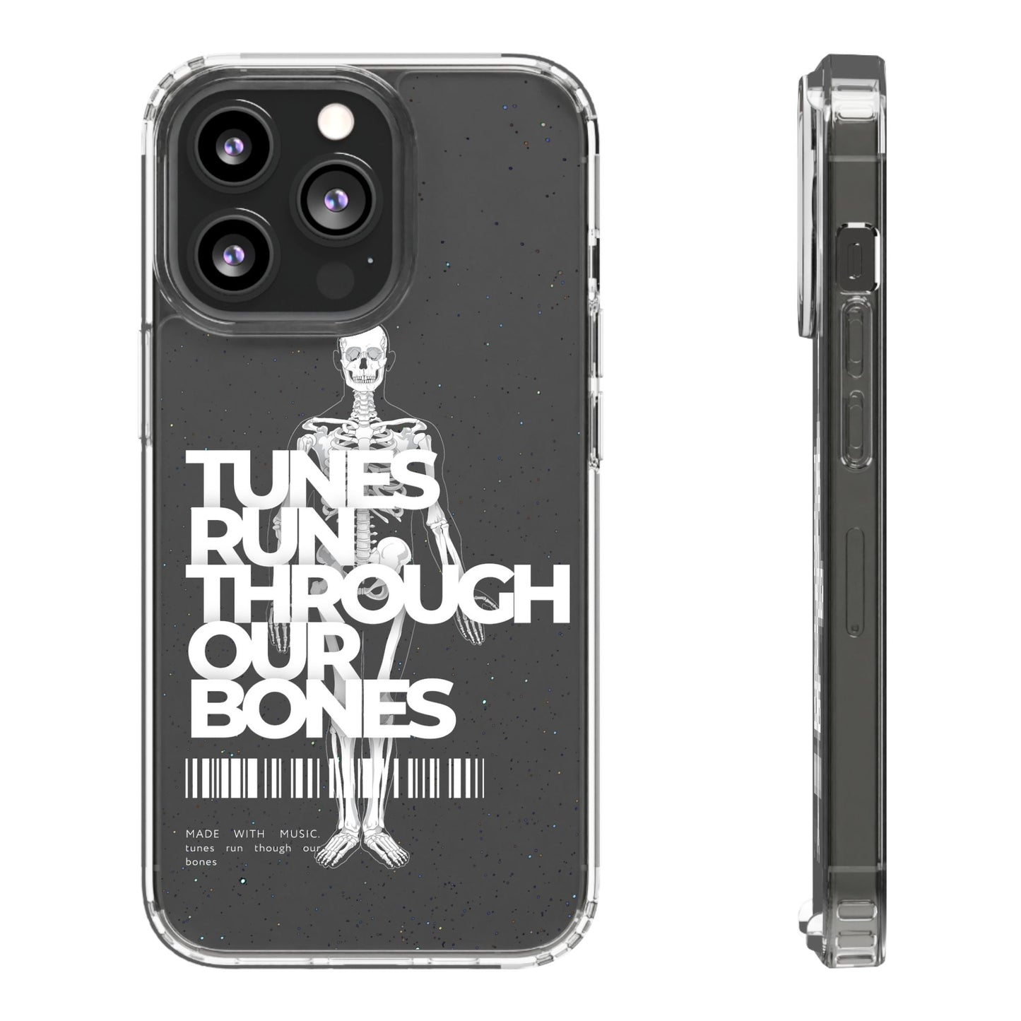 ROUE CLOTHING - Tunes run through our bones phone case