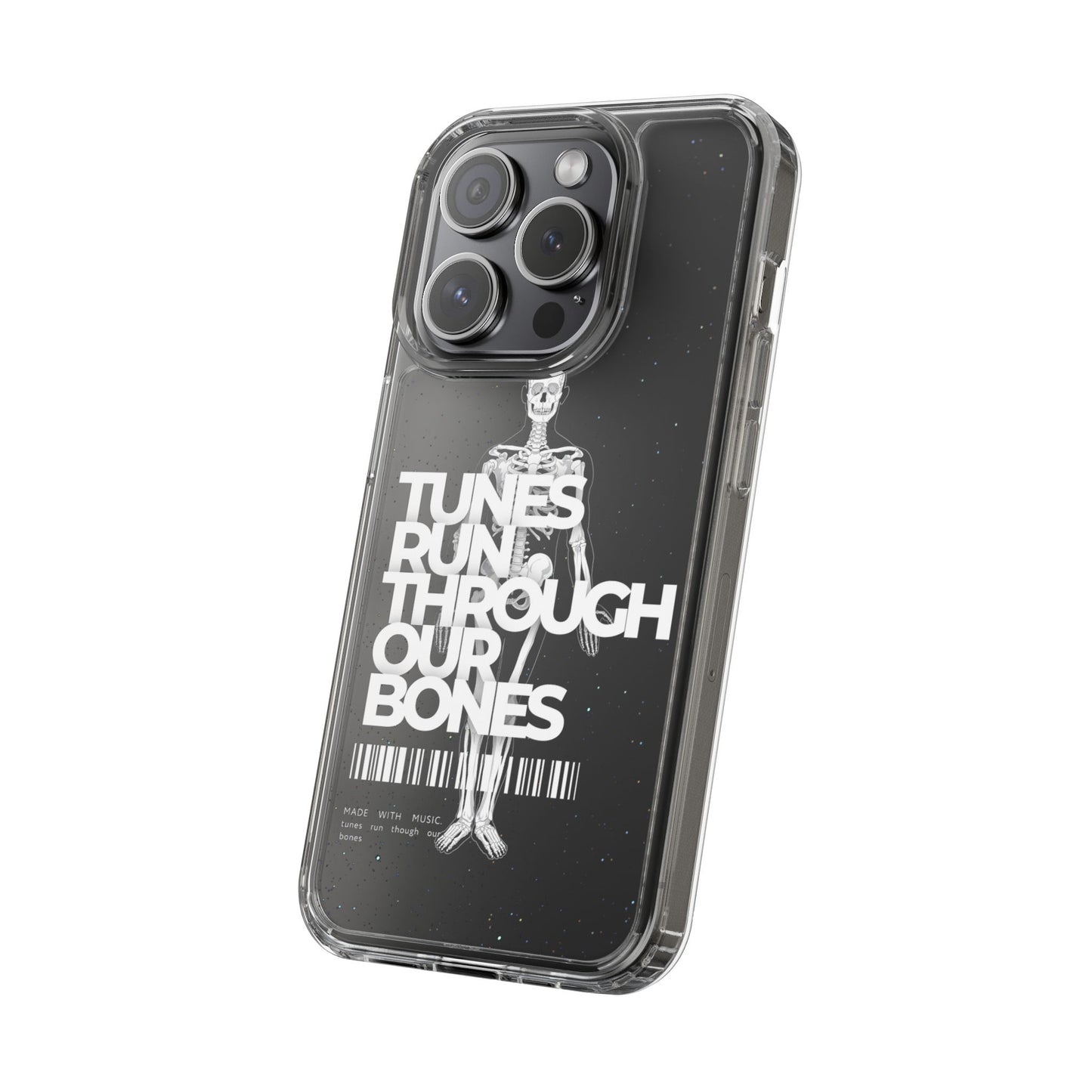 ROUE CLOTHING - Tunes run through our bones phone case