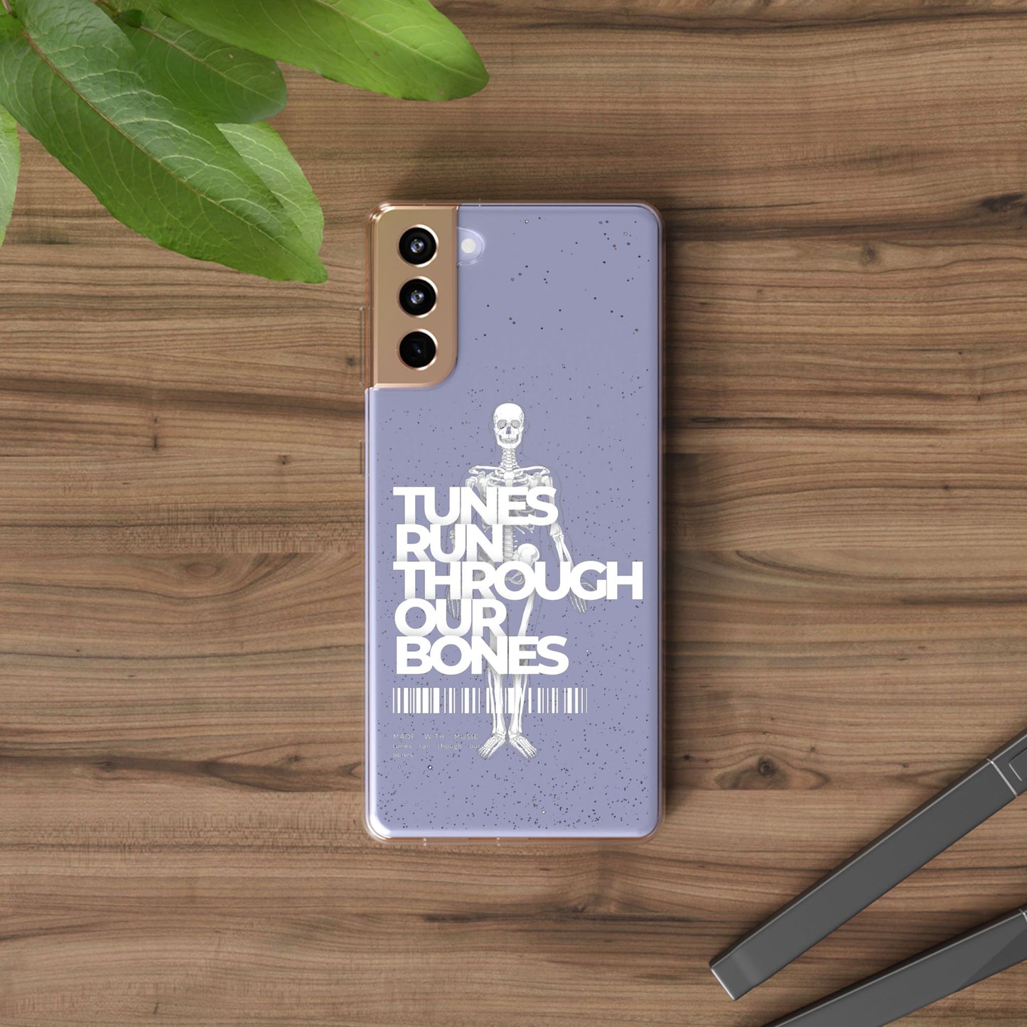 ROUE CLOTHING - Tunes run through our bones phone case