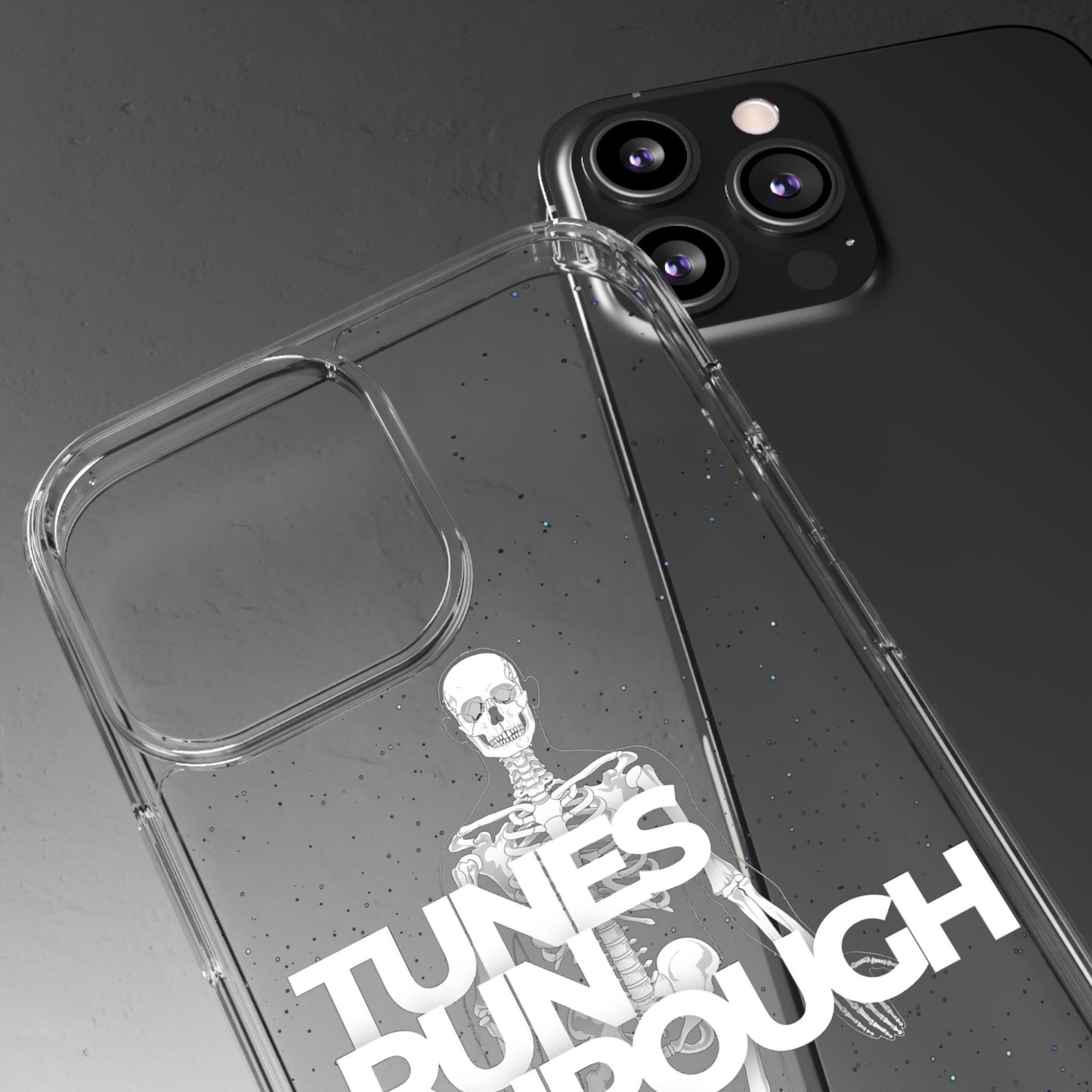 ROUE CLOTHING - Tunes run through our bones phone case