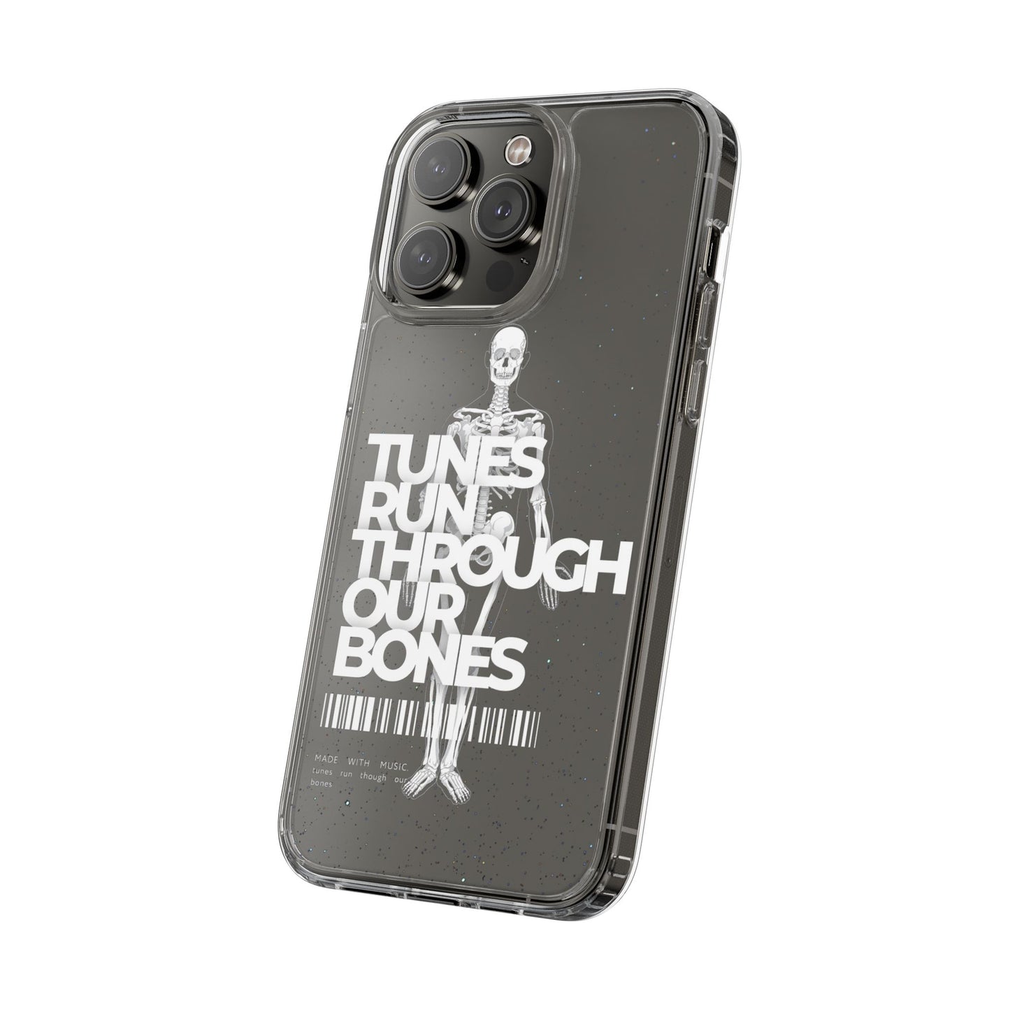 ROUE CLOTHING - Tunes run through our bones phone case